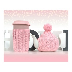 Teekanne 1 Tasse Teekanne Rosa (2 Stück) (2 pcs) von BigBuy Home, Teemaschinen - Ref: S1125435, Preis: 17,62 €, Rabatt: %