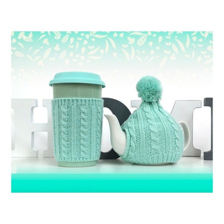 Théière 1 Tasse Théière Bleu (2 Unités) (2 pcs) de BigBuy Home, Machines à thé - Réf : S1125436, Prix : 17,62 €, Remise : %