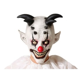 Masque Halloween Clown Maléfique Blanc de BigBuy Fun, Masques de gardien - Réf : S1125834, Prix : 9,49 €, Remise : %