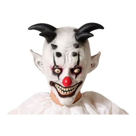 Máscara Halloween Payaso Malvado Blanco de BigBuy Fun, Máscaras - Ref: S1125834, Precio: 9,49 €, Descuento: %