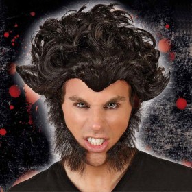 Perruque pour Halloween 29625 Brunette de BigBuy Carnival, Perruques et postiches - Réf : S1125875, Prix : 9,89 €, Remise : %