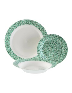 Conjunto de Louça Home Style Sakura 18 Peças Porcelana Quadrado (2 Unidades) | Tienda24 Tienda24.eu