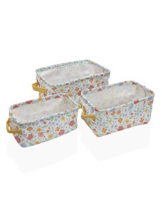 Set di Cestini Versa Flandes Tessile 18 x 14 x 28 cm 28 x 18 x 14 cm da Versa, Organizer per cosmetici - Ref: S3412195, Preci...