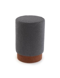 Footrest DKD Home Decor Brown Black Polyester MDF Wood 41 x 41 x 46 cm | Tienda24 Tienda24.eu