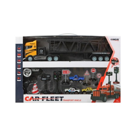 Camión Portavehículos y Coches Car Fleet de BigBuy Kids, Camiones - Ref: S1126679, Precio: 27,25 €, Descuento: %