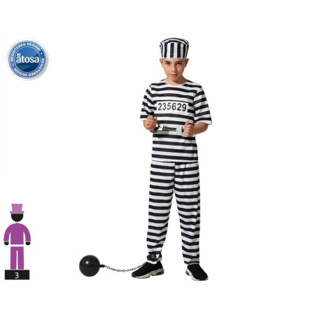 Costume for Children Male Prisoner Multicolour by BigBuy Carnival, Kids & Toddlers - Ref: S1127388, Price: 9,44 €, Discount: %