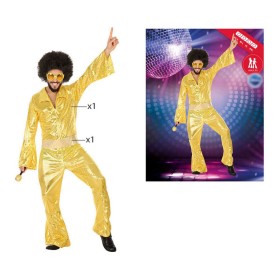 Costume for Adults Disco Golden (2 Pieces) by BigBuy Carnival, Adults - Ref: S1128078, Price: 0,00 €, Discount: %