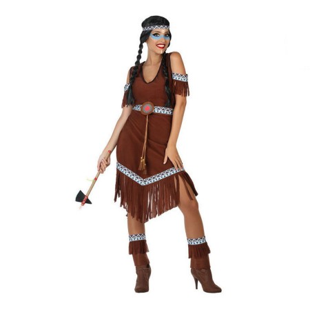 Costume for Adults Brown American Indian (3 Pieces) by BigBuy Carnival, Adults - Ref: S1128123, Price: 15,34 €, Discount: %