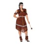 Costume for Adults Brown American Indian (3 Pieces) by BigBuy Carnival, Adults - Ref: S1128123, Price: 15,34 €, Discount: %