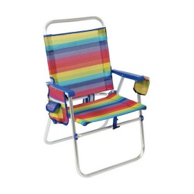 Cadeira de Praia Textiline Multicolor de BigBuy Outdoor, Cadeiras articuladas - Ref: S1128458, Preço: 46,37 €, Desconto: %