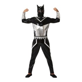 Costume per Adulti Black Panther Nero Supereroe di BigBuy Carnival, Adulti - Rif: S1128804, Prezzo: 21,05 €, Sconto: %