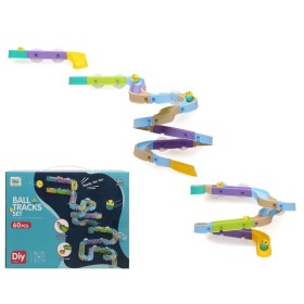 Circuito de Construção Ball Tracks Set 60 Peças de BigBuy Kids, Jogos de construção - Ref: S1128959, Preço: 11,77 €, Desconto: %