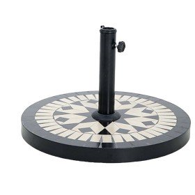 Base para Guarda-Sol Preto Branco de BigBuy Garden, Bases e suportes para guarda-sóis - Ref: S1129672, Preço: 42,94 €, Descon...