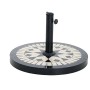 Base for beach umbrella Black White by BigBuy Garden, Parasol Stands & Bases - Ref: S1129672, Price: 42,94 €, Discount: %