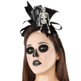 Headband Skull Halloween by BigBuy Carnival, Sets & Kits - Ref: S1130867, Price: 5,64 €, Discount: %