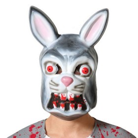 Masque Gris Lapin Sanglant de BigBuy Carnival, Masques de gardien - Réf : S1131244, Prix : 1,57 €, Remise : %