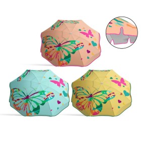 Parasol Papillon Ø 220 cm de BigBuy Garden, Parasols - Réf : S1131900, Prix : 15,91 €, Remise : %