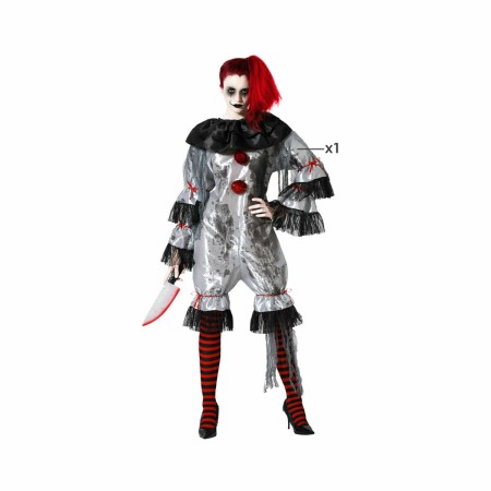 Costume for Adults Grey Male Clown | Tienda24 - Global Online Shop Tienda24.eu