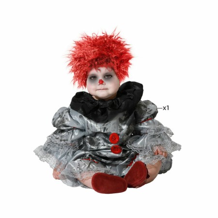 Costume for Babies Grey Male Clown 24 Months (2 Pieces) by BigBuy Carnival, Babies - Ref: S1133020, Price: 11,56 €, Discount: %