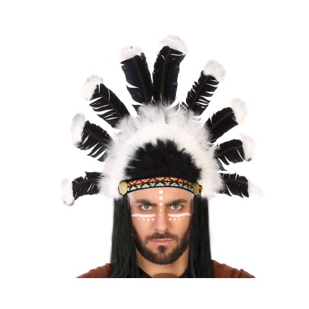 Sombrero Indio Americano de BigBuy Carnival, Sombreros - Ref: S1133072, Precio: 5,00 €, Descuento: %