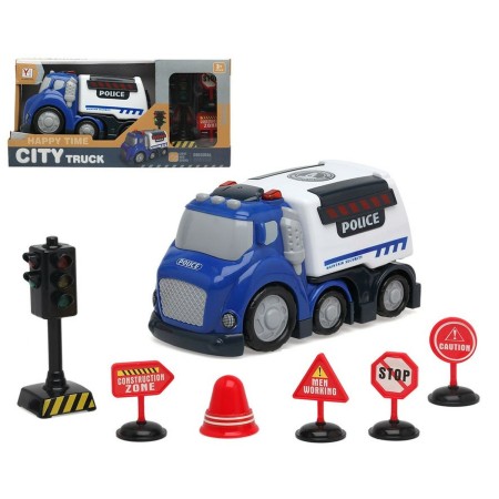 Camión Happy Time City Police Truck de BigBuy Fun, Camiones - Ref: S1133372, Precio: 11,00 €, Descuento: %