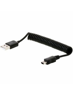 USB-C Cable Lanberg CA-CMCM-45CU-0005-BK Blue Black 50 cm (1 Unit) | Tienda24 Tienda24.eu