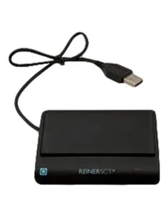 Electronic ID Reader Conceptronic Black | Tienda24 Tienda24.eu