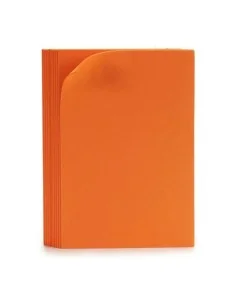 Moosgummi Fama Glitzernd Orange 50 x 70 cm (10 Stücke) | Tienda24 Tienda24.eu