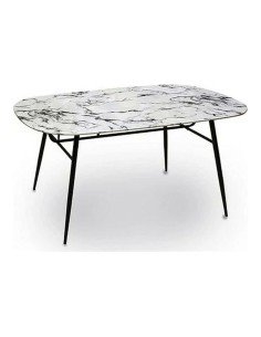 Mesa de apoio Terrazzo Branco 60 x 60 x 45 cm | Tienda24 Tienda24.eu