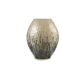 Vase Bois Gris Nacre noire DM (18 x 44,5 x 40 cm) | Tienda24 Tienda24.eu