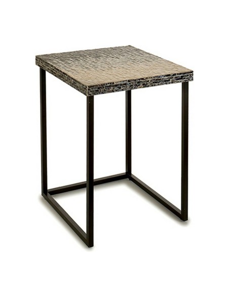 Mesa auxiliar Gris Metal Nácar Aglomerado (47 x 62 x 47 cm) | Tienda24 Tienda24.eu