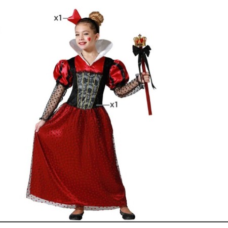 Costume for Children Queen of Hearts by BigBuy Carnival, Kids & Toddlers - Ref: S1134890, Price: 19,88 €, Discount: %