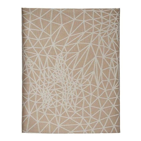 Mantel Abstracto Beige Jacquard Blanco (140 x 180 