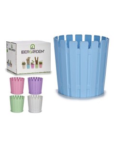 Set de pots de fleurs Romimex Bleu Porcelaine (3 Pièces) | Tienda24 Tienda24.eu