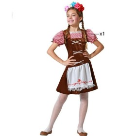 Children's costume Brown German Waitress by BigBuy Carnival, Kids & Toddlers - Ref: S1134914, Price: 0,00 €, Discount: %