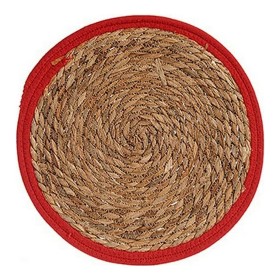 Salvamantel Rojo Marrón 35 x 1 x 35 cm Natural (Ø 