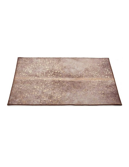 Alfombra 996857 Marrón Blanco Poliéster | Tienda24 Tienda24.eu