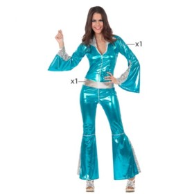 Déguisement pour Adultes Disco Bleu de BigBuy Carnival, Adultes - Réf : S1135027, Prix : 19,88 €, Remise : %