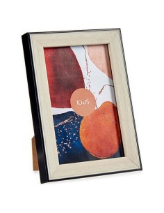 Cadre photo Romimex Blanc Bois de manguier Bois MDF 2 x 20 x 15 cm | Tienda24 Tienda24.eu