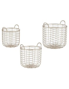 Panier décoratif Vinthera Moa Coton Gris 35 x 25 x 13 cm | Tienda24 Tienda24.eu