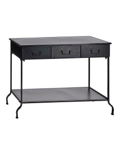 Mesa auxiliar Home ESPRIT Negro Metal 60 x 30 x 60 cm | Tienda24 Tienda24.eu