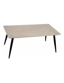 Centre Table White Black Stone Metal Melamin MDF Wood | Tienda24 Tienda24.eu