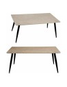 Centre Table White Black Stone Metal Melamin MDF Wood | Tienda24 Tienda24.eu