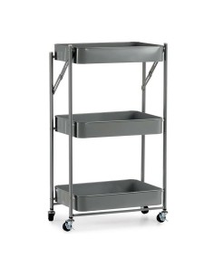 Carrello per Verdure Grigio Acciaio Plastica (29,5 x 78,5 x 45,5 cm) da Kinvara, Ripiani e supporti - Ref: S3609934, Precio: ...