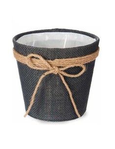 Set of Planters Home ESPRIT Brown Fibre Tropical 31 x 31 x 24 cm | Tienda24 Tienda24.eu