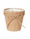 Vaso Fiocco Marrone 14 x 14 x 14 cm Plastica 14 x 12,5 x 14 cm da Ibergarden, Cachepot - Ref: S3610258, Precio: €1.74, Descue...