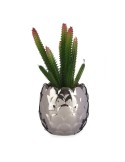 Plante décorative Argenté Cactus Céramique Plastique (8 x 20 x 8 cm) | Tienda24 Tienda24.eu