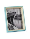 Photo frame Blue Light brown 3 x 22 x 17 cm Crystal White MDF Wood | Tienda24 Tienda24.eu