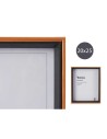 Photo frame Black Brown 22 x 27 x 3 cm Crystal MDF Wood | Tienda24 Tienda24.eu