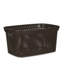 Basket 24 x 17 x 35 cm Brown Plastic 10 L | Tienda24 Tienda24.eu